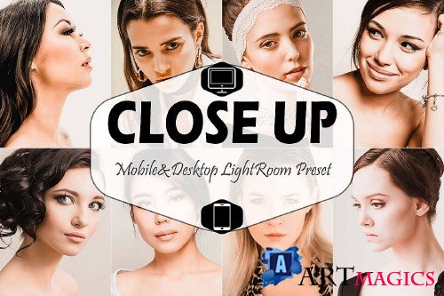 Close Up Mobile & Desktop Lightroom Presets, Portrait LR - 289056