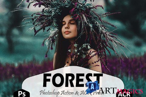 Forest Photoshop Actions And ACR Presets, Aqua Plant Ps - 289099