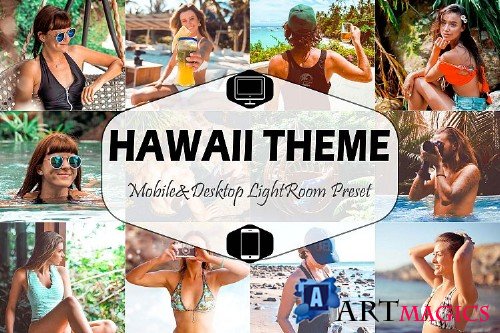 Hawaii Mobile & Desktop Lightroom Presets, Summer LR preset - 289050