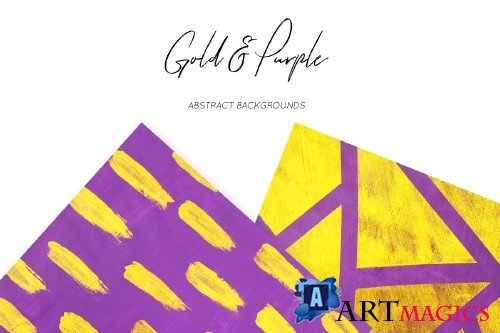 Gold Purple Backgrounds - 3951857