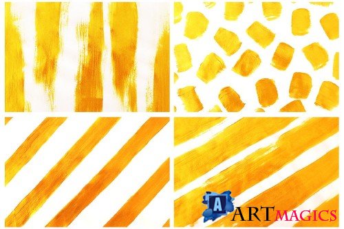 Gold Abstract Backgrounds, Textures - 3958849