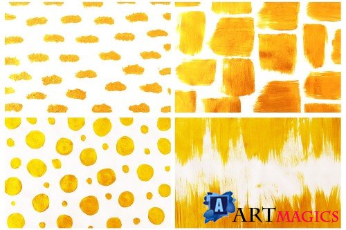 Gold Abstract Backgrounds, Textures - 3958849