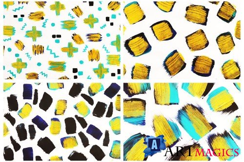 Black Blue Gold Abstract Backgrounds - 3967320