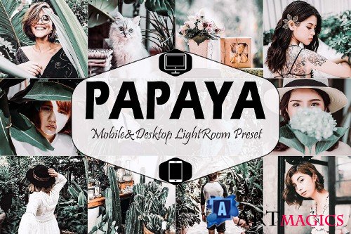 Papaya Mobile & Desktop Lightroom Presets, Bali Green LR - 297801