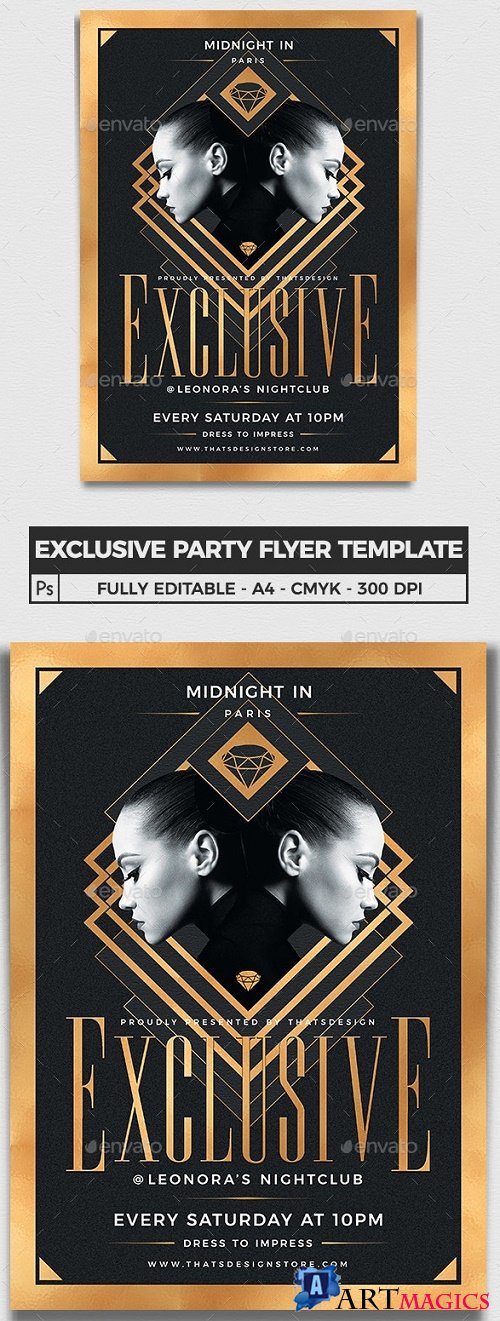 Exclusive Party Flyer Template V2 - 24216692 - 3971264