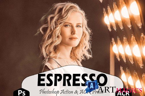 Espresso Photoshop Actions And ACR Presets, Brown Ps preset - 297799