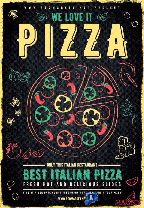 Pizza - Premium flyer psd template