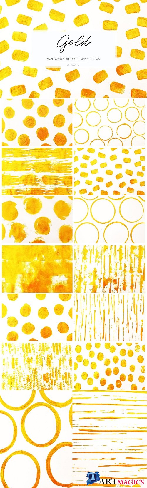 Gold Abstract Backgrounds - 3971573