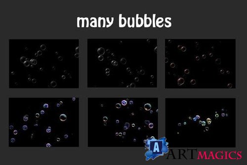 375 Bubbles Photo Overlays