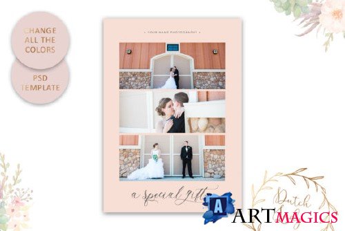 PSD Photo Gift Card Template #55 - 3975823
