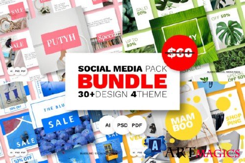 Social Media Pack Bundle  Vol. 01 293042