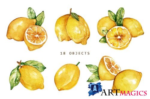 Lemonade Watercolor Set - 3969973