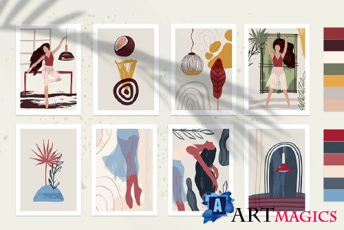 Ballet. Abstract Graphic Bundle - 3988994