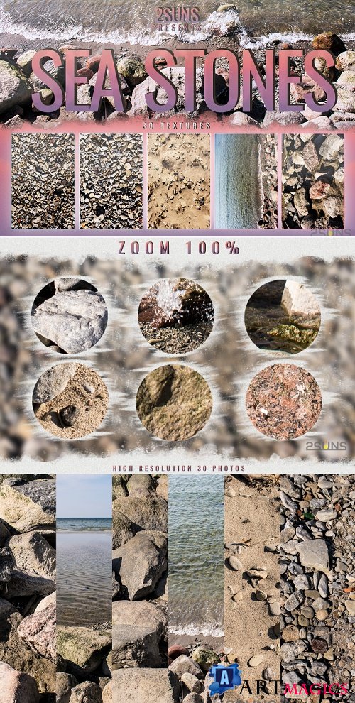 Download textures photoshop sea stones photoshop - 304920