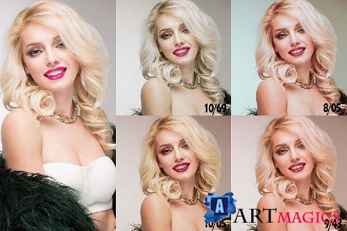 14 Blonde Hair Desktop Lightroom Presets and ACR preset - 307443