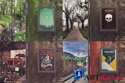 Outdoor Entrance Poster Backgrounds - 4023763