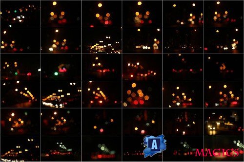 80 Real City Bokeh lights Effect Photo Overlays 313838