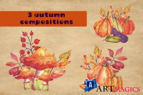 Juicy Autumn Watercolor Set - 4021309