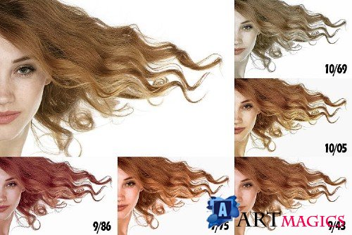 14 Blonde Hair Photoshop Actions, ACR and LUT presets - 312330