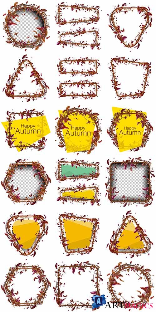   -   / Autumn frames - Vector Graphics