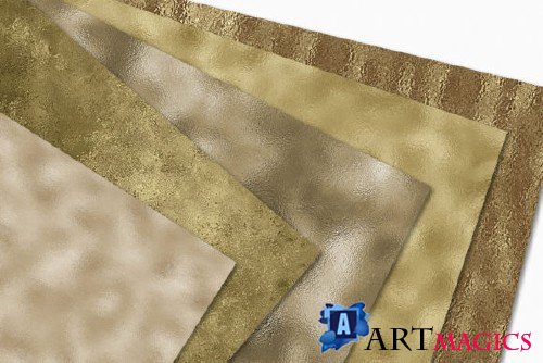 Seamless Pale Gold Foil Textures