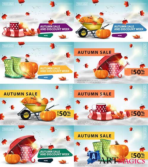   -   / Autumn banners - Vector Graphics