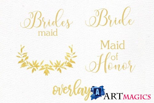 Bridesmaid clipart, Wedding Robes - 4073476