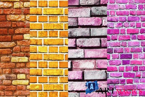 Brick Wall Digital Paper, Textures - 4073754