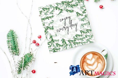 Christmas Watercolor cards collection 01 - 345507