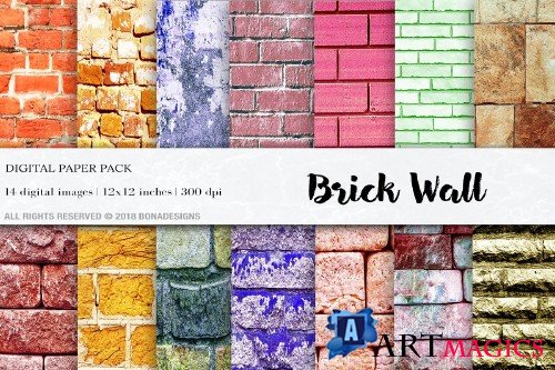 Brick Wall Digital Papers - 4083484