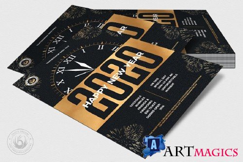New Year Flyer Template V10 - 4092574