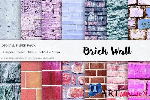 Brick Wall Digital Papers - 4087578