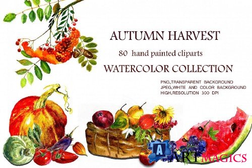Watercolor collection Autumn Harvest - 350866 - 1766498