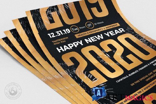 New Year Flyer Template V11 - 4098208