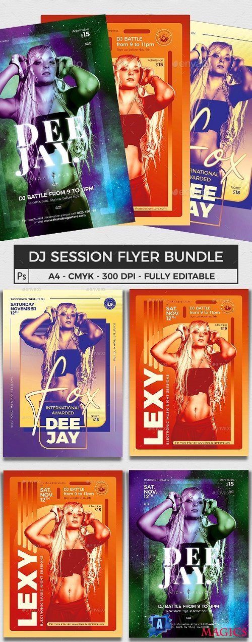 DJ Session Flyer Bundle V3 - 24577725 - 4090538