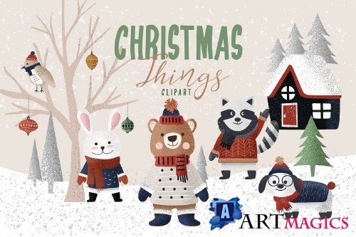 Christmas Things Clipart - 4111826