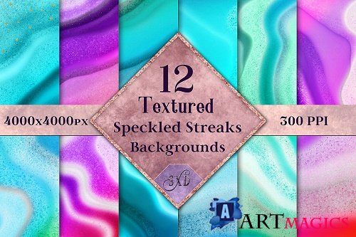 Textured Speckled Streaks Backgrounds - 12 Image Textures - 352596