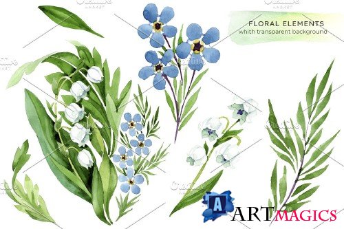 lily of the valley and forget-me-not - 4103898