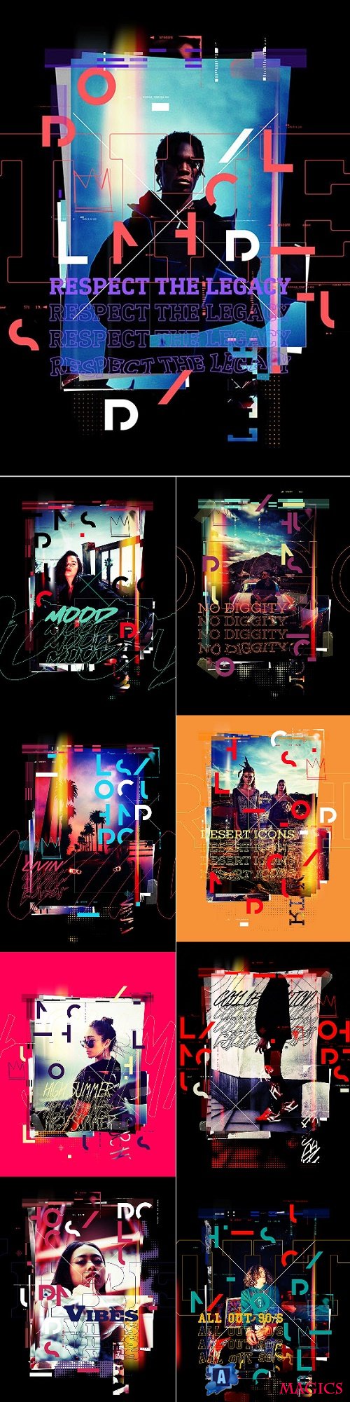 Lomography Typography Poster Photoshop Action - 24518011
