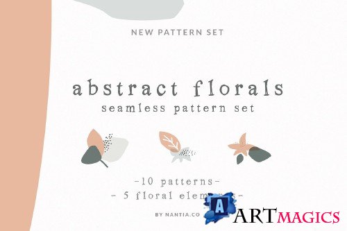 Abstract Floral Seamless Pattern Graphic - 3463559