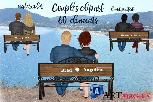 Couple on the bench Custom Couples - 4143265