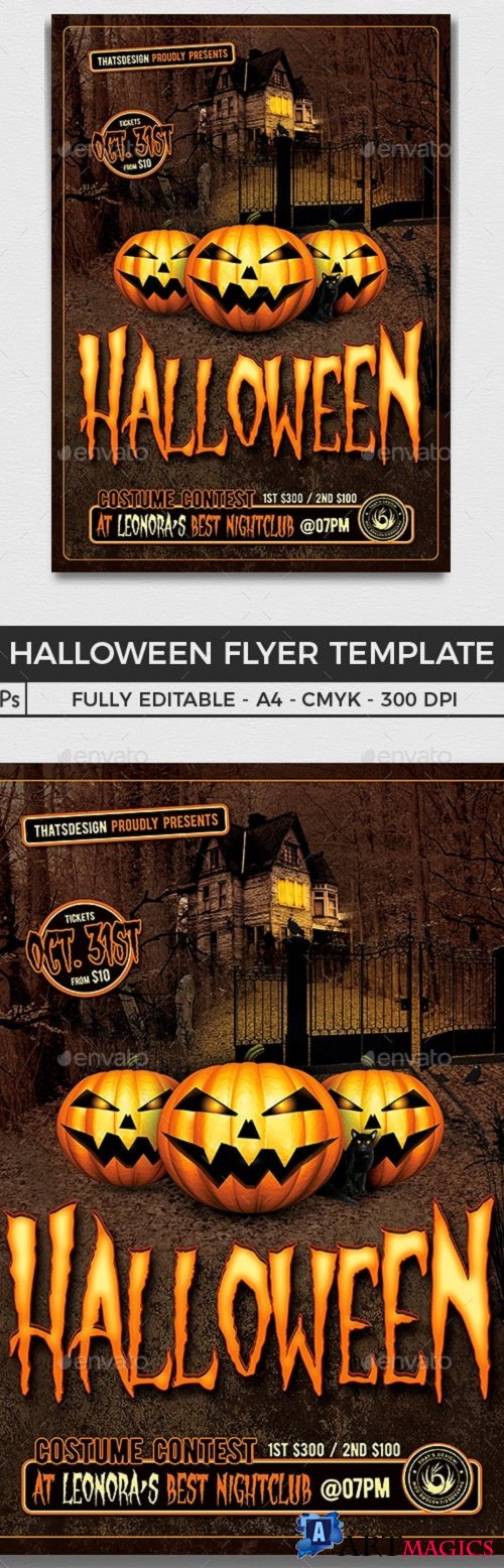 Halloween Flyer Template V1 - 8514605 - 91483