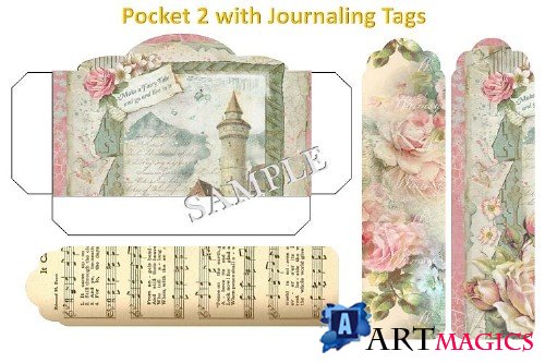 Journaling Kit with free ephemera & Clipart JPEG, PNG & PDF - 358011