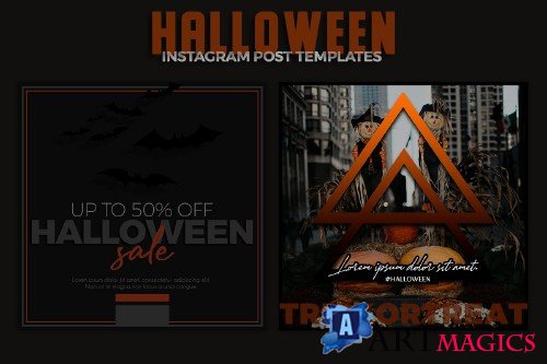 Halloween Instagram Post Templates - 4128484
