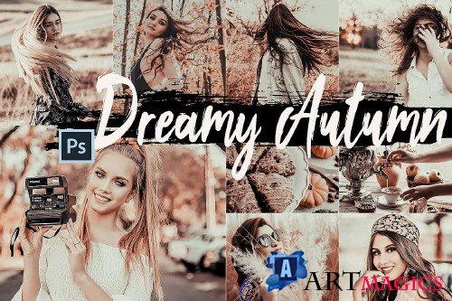 5 Dreamy Autumn Photoshop Actions, ACR and LUT presets - 362464