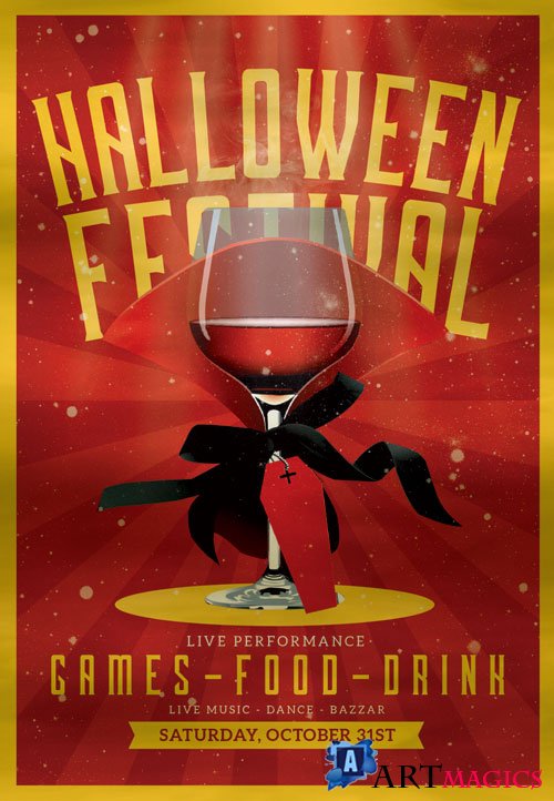 Halloween festival - Premium flyer psd template