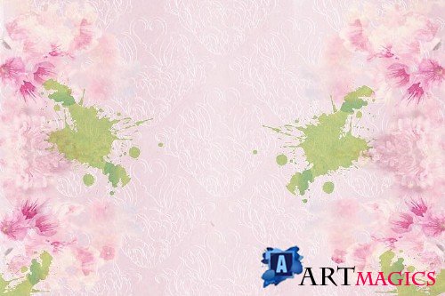 Watercolour Florals Journal Backgrounds 28 pages - 363352