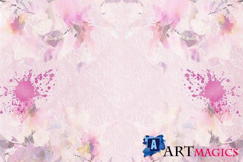Watercolour Florals Journal Backgrounds 28 pages - 363352