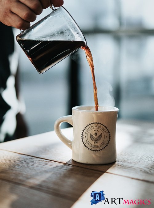 Coffee Mug Logo Mockup, part 4