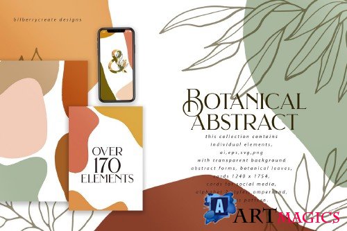 Botanical Abstract collection - 4109954